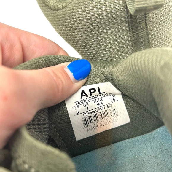 APL TechLoom Pro Sneakers Running Shoes Lace-Up Olive Fatigue‎ Green Mens Size 8 - Picture 8 of 8